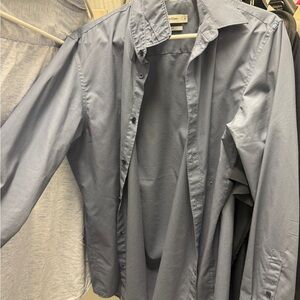 Calvin Klein Steel Blue Non-Iron Shirt